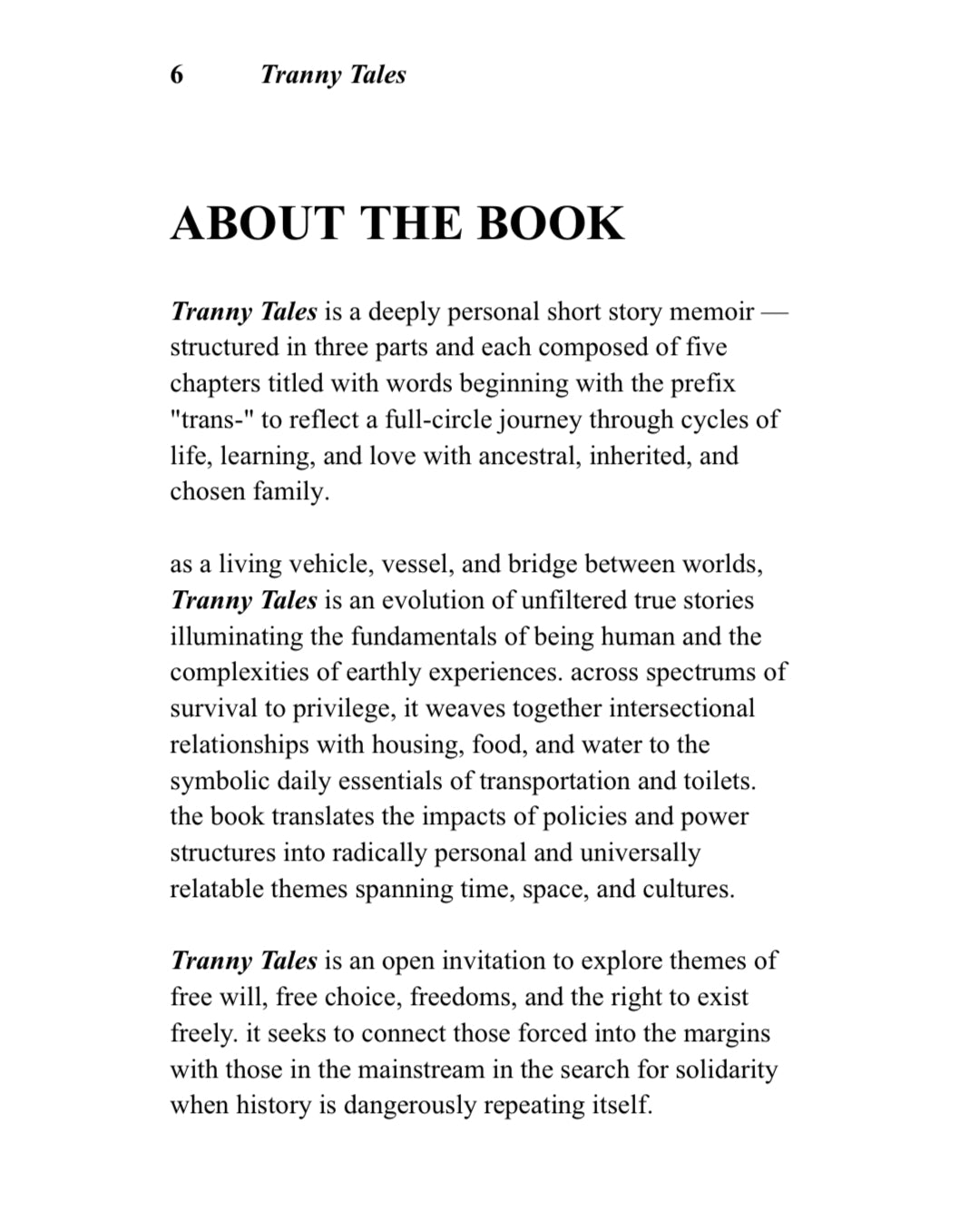 π PRE-ORDER NOW: Tranny Tales